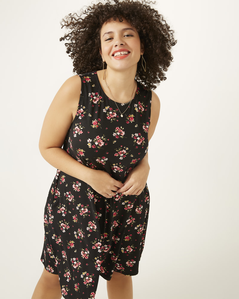 Front of plus size Katie Sleeveless A-Line Dress by Socialite | Dia&Co | dia_product_style_image_id:163909